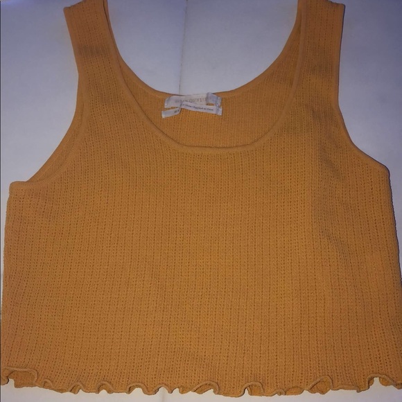 Urban Outfitters Tops - yellow urban outfitters cropped tank top
